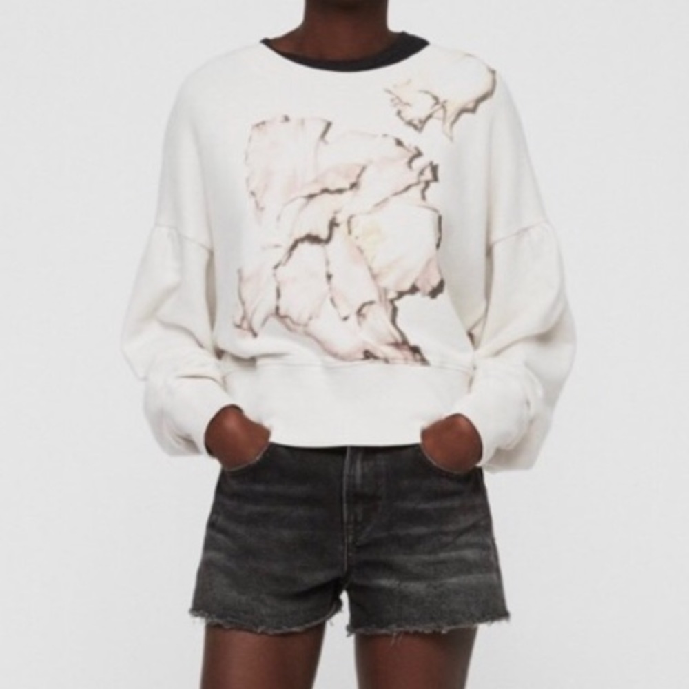 ⭐️All Saints Linel Storn Crop Sweatshirt Medium⭐️